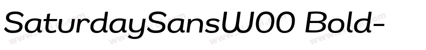SaturdaySansW00 Bold字体转换
